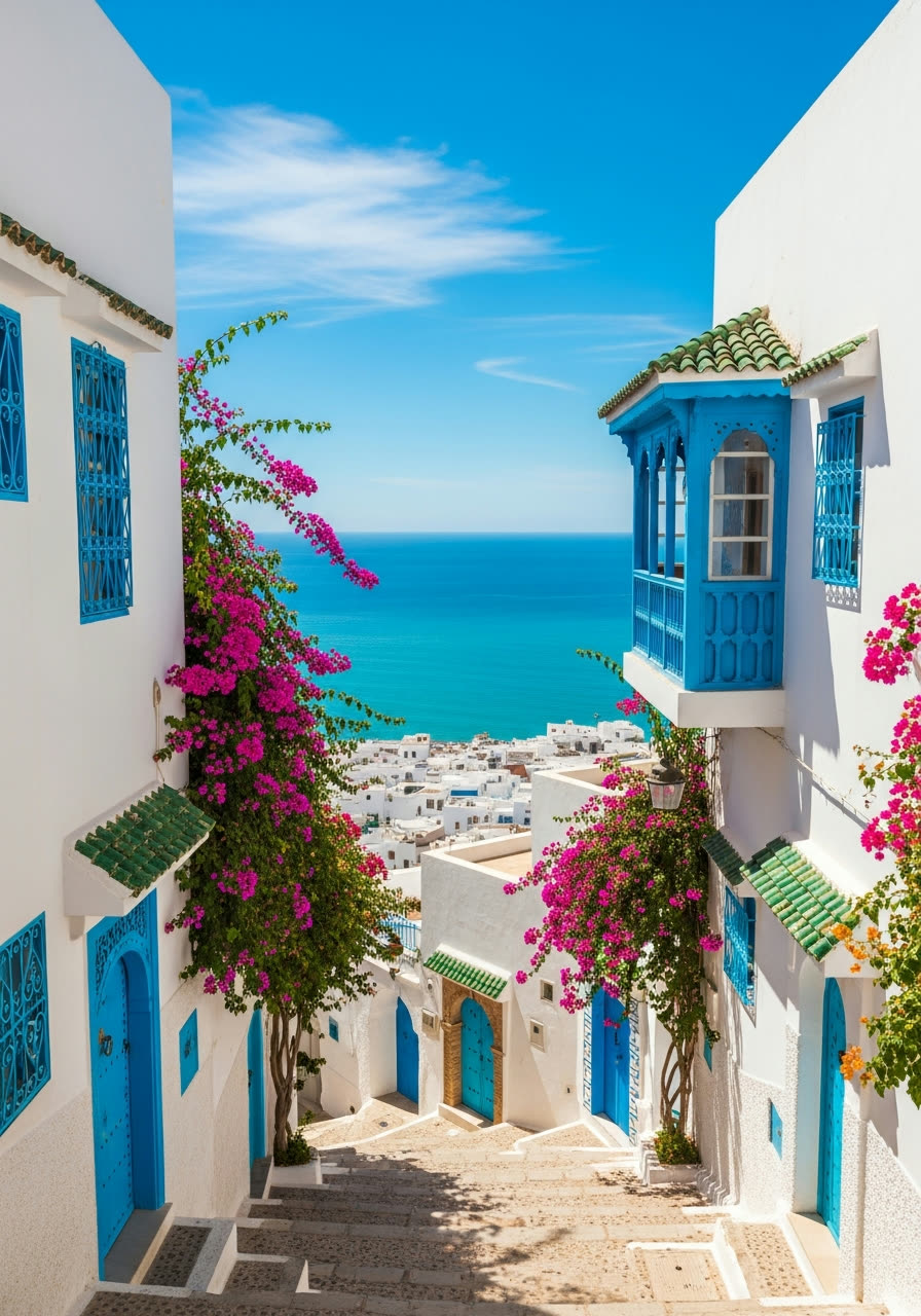 Tunisie — Carthage, Djerba, Sidi Bou Saïd